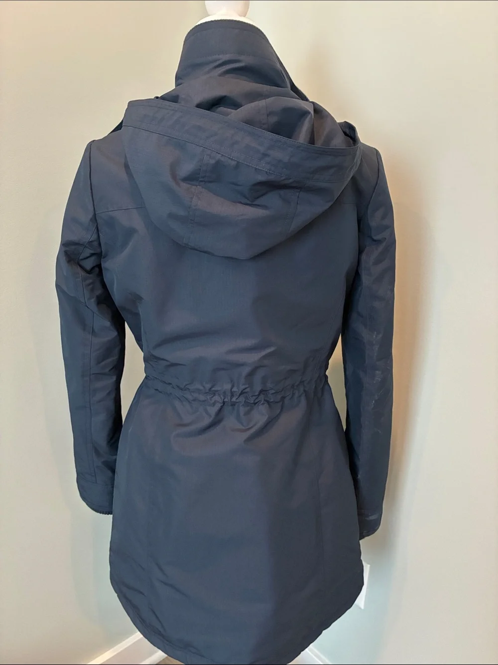 Michael Kors Navy Hooded Utility Anorak Jacket